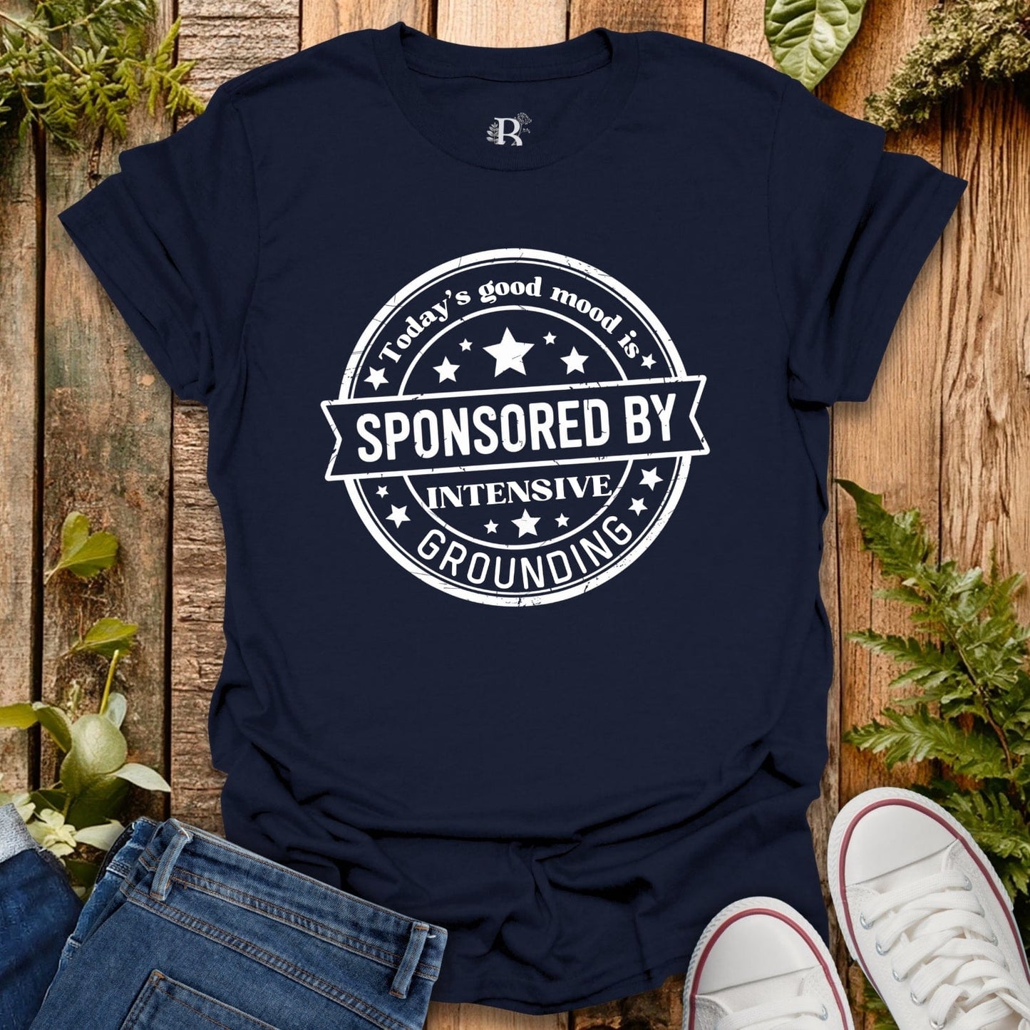 Navy “grounding” t-shirt